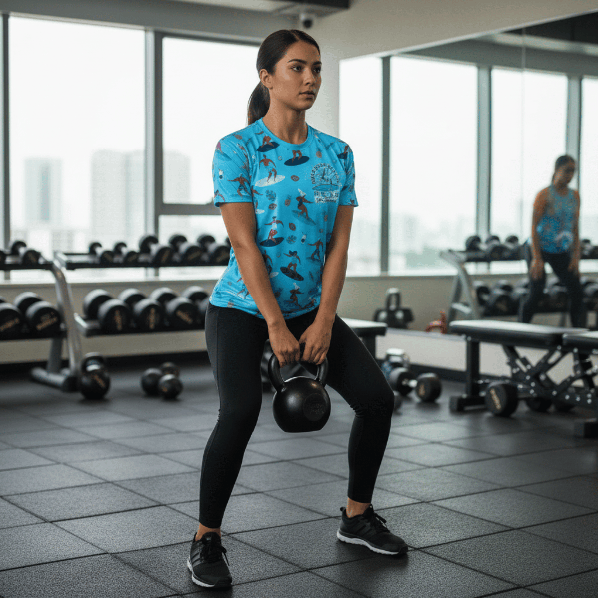 Bahia fullprint t-shirt dame